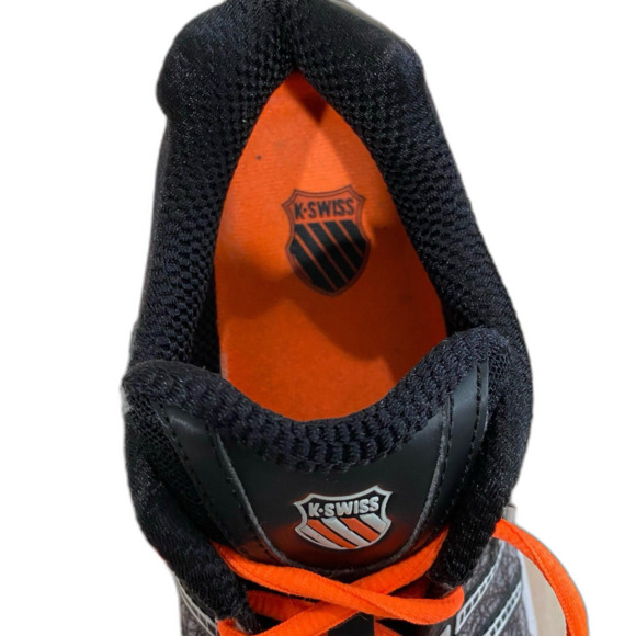 K-Swiss Sneaker Shoes Men’s Size 7.5 Colors Orange Black Gray Tubes Run 100 - Picture 9 of 12